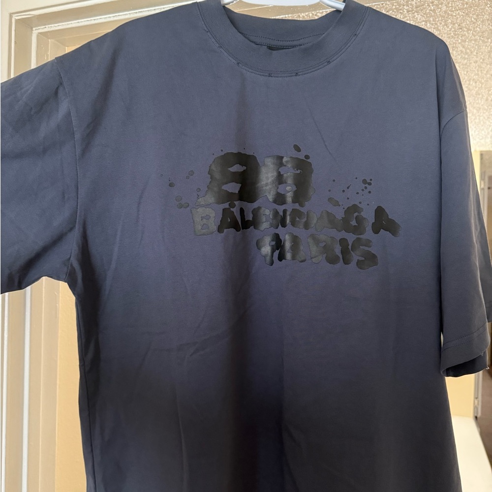Balenciaga Charcoal Gray Tee